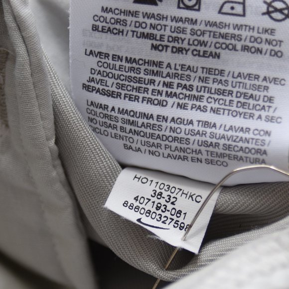 Nike Golf Dri-fit Beige PantsTrousers 36x32 EUC - Picture 3 of 6